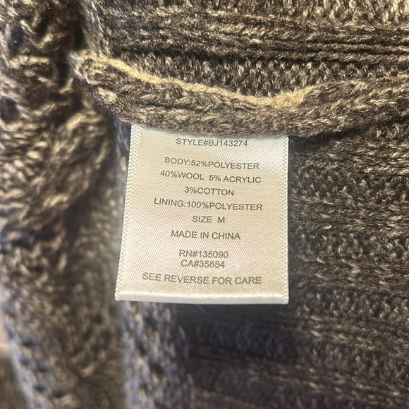 BLACK SWAN - Wool Plaid, Knit Button Up Shacket - Picture 6 of 8